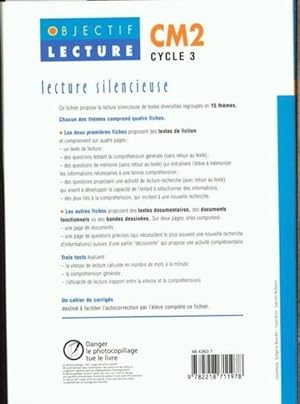 lecture silencieuse ; CM2 ; cycle 3