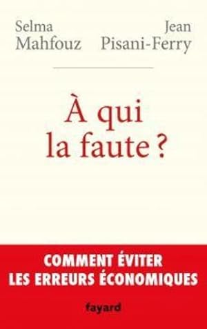 à qui la faute ? ; comment éviter les erreurs économiques