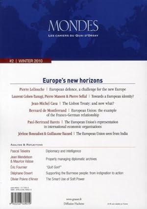 Europe : les nouveaux horizons