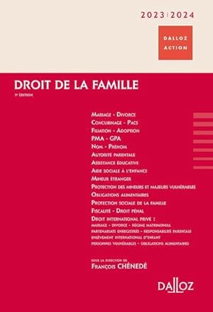 droit de la famille (édition 2023/2024)