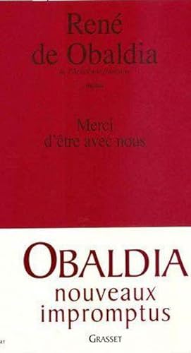 Image du vendeur pour Merci d'tre avec nous mis en vente par Chapitre.com : livres et presse ancienne