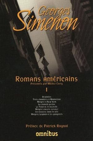 Bild des Verkufers fr Romans amricains. 1. Romans amricains zum Verkauf von Chapitre.com : livres et presse ancienne