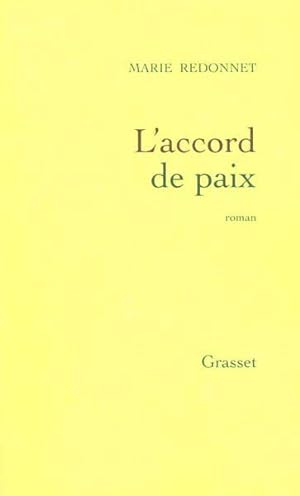 Bild des Verkufers fr L'accord de paix zum Verkauf von Chapitre.com : livres et presse ancienne