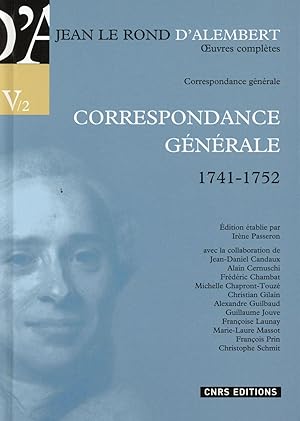 Image du vendeur pour correspondance, 1741-1752 mis en vente par Chapitre.com : livres et presse ancienne