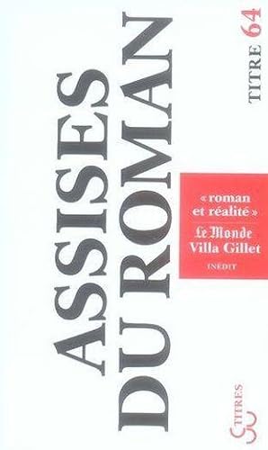 assises du roman ; roman et réalité