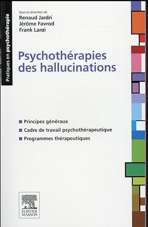 Imagen del vendedor de psychothrapies des hallucinations a la venta por Chapitre.com : livres et presse ancienne