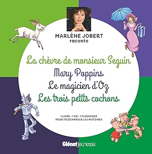 Image du vendeur pour Marlne Jobert raconte : la chvre de monsieur Seguin ; Mary Poppins ; le magicien d'Oz ; les trois petits cochons mis en vente par Chapitre.com : livres et presse ancienne