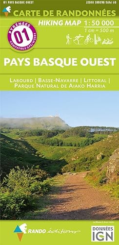 Pays Basque Ouest : 1/50 000 : cartes de randonnées