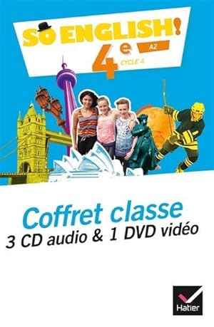 SO ENGLISH! : 4e ; 3 CD audio + 1 DVD pour la classe