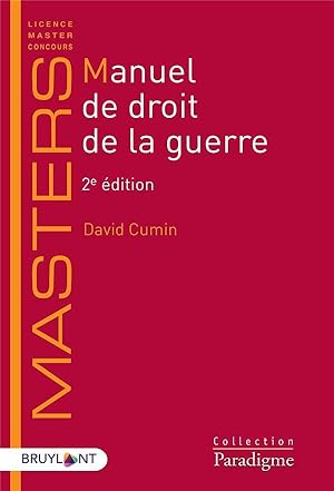 Bild des Verkufers fr manuel de droit de la guerre zum Verkauf von Chapitre.com : livres et presse ancienne