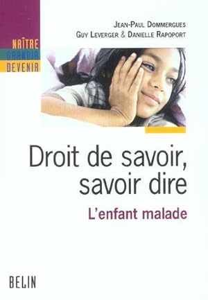 Droit de savoir, savoir dire