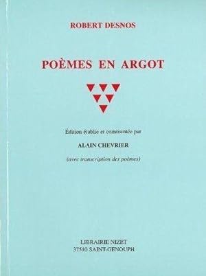 Seller image for Pomes en argot for sale by Chapitre.com : livres et presse ancienne