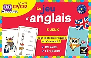 chouette entraînement : le jeu d'anglais ; CP-CE2 ; 5 jeux pour apprendre l'anglais en s'amusant !