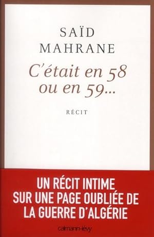 c'était en 58 ou en 59.