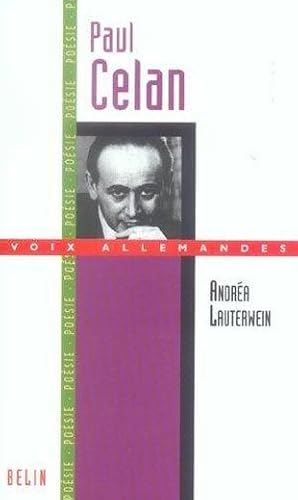 Bild des Verkufers fr Paul Celan zum Verkauf von Chapitre.com : livres et presse ancienne