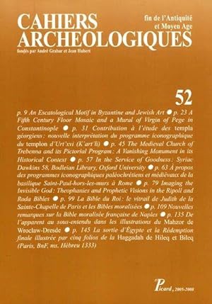 Cahiers Archéologiques n.52