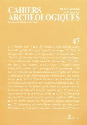Seller image for Cahiers Archologiques n.47 for sale by Chapitre.com : livres et presse ancienne