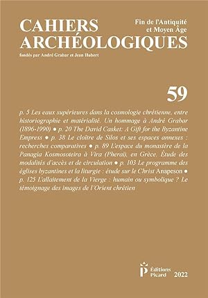 Cahiers Archéologiques n.59