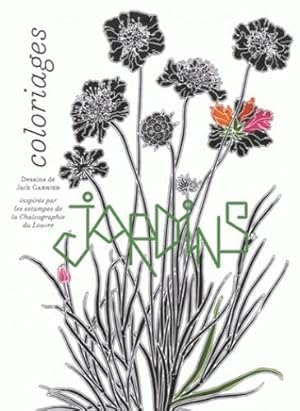 jardins, carnet de coloriage