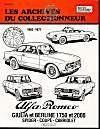 Alfa Romeo Giulia et Berline 1750 et 2000