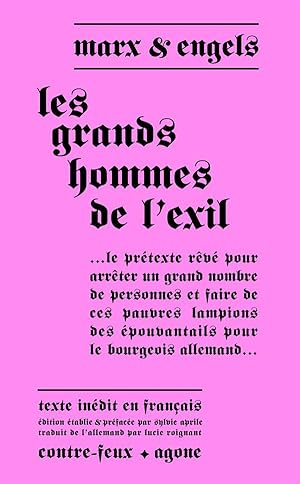 Bild des Verkufers fr les grands hommes de l'exil zum Verkauf von Chapitre.com : livres et presse ancienne