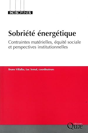 la sobriete energetique - contraintes materielles, equite sociale et perspectives institutionnelles