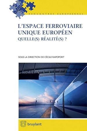 Bild des Verkufers fr l'espace ferroviaire unique europen ; quelle(s) ralit(s) ? zum Verkauf von Chapitre.com : livres et presse ancienne