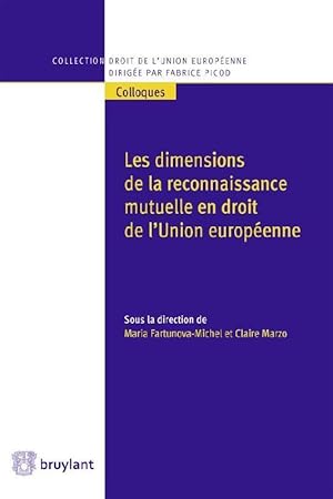 Seller image for les dimensions de la reconnaissance mutuelle en droit de l'union europenne for sale by Chapitre.com : livres et presse ancienne