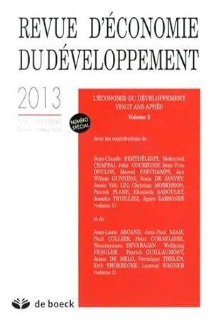 revue d'économie du développement N.4