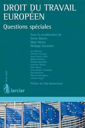 droit du travail européen ; questions spéciales