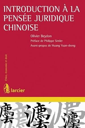 Bild des Verkufers fr introduction  la pense juridique chinoise zum Verkauf von Chapitre.com : livres et presse ancienne