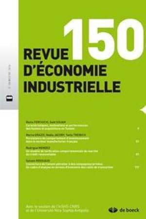 revue d'économie industrielle N.150