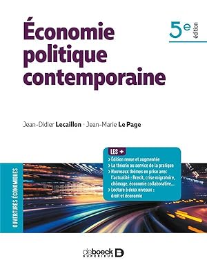 Bild des Verkufers fr conomie politique contemporaine (5e dition) zum Verkauf von Chapitre.com : livres et presse ancienne