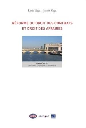 réforme du droit des contrats et droit des affaires