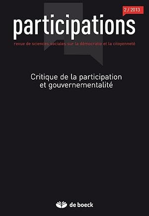 Participations N.2 ; Critique De La Participation Et Gouvernementalité