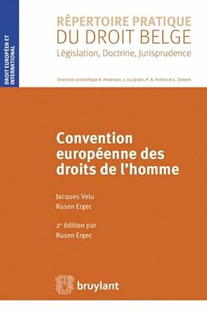 Seller image for convention europenne des droits de l'homme (2e dition) for sale by Chapitre.com : livres et presse ancienne