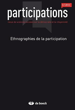 Participations N.3 ; Ethnographies De La Participation