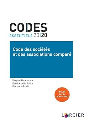 codes essentiels : code des sociétés et des associations comparé