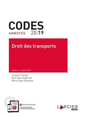 code annoté ; droit des transports (édition 2019)