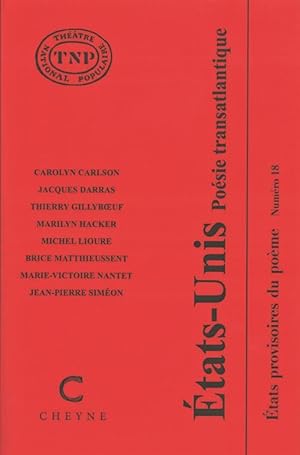 revue Etats provisoires du poème n.18 : Etats-Unis, poésie transatlantique