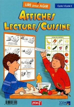 fichier lecture ; affiches lecture/cuisine ; cycle 1/cycle 2