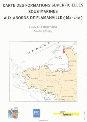 carte des formations superficielles sous-marines aux abords de Flamanville (manche)