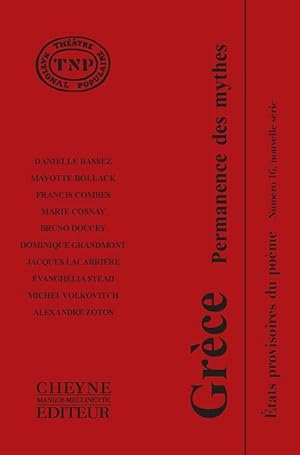 revue Etats provisoires du poème n.16 : Grèce, permanence des mythes