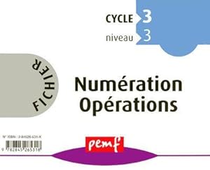 fichier numération opérations ; cycle 3, niveau 3 ; maternelle grande section