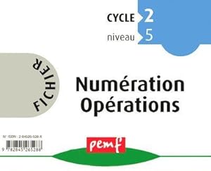 fichier numération opérations ; cycle 2, niveau 5 ; maternelle, grande section