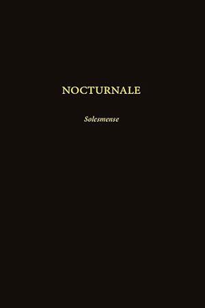 nocturnale ; solesmense