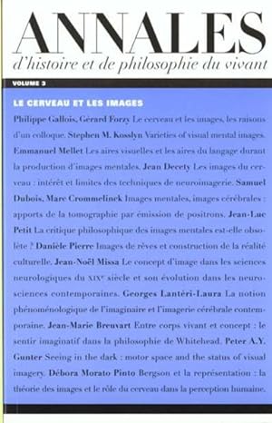 Bild des Verkufers fr annales d'histoire et de philosophie du vivant, n 3 zum Verkauf von Chapitre.com : livres et presse ancienne