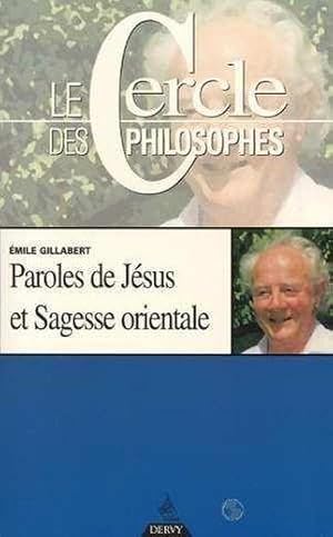 Paroles de Jésus et sagesse orientale