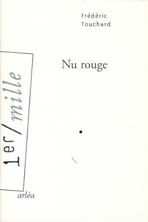 Bild des Verkufers fr nu rouge zum Verkauf von Chapitre.com : livres et presse ancienne
