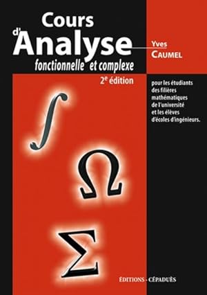 Image du vendeur pour Cours d'analyse fonctionnelle et complexe mis en vente par Chapitre.com : livres et presse ancienne